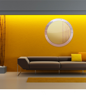 MIRR0004 Round circualr stainless steel modern mirrors